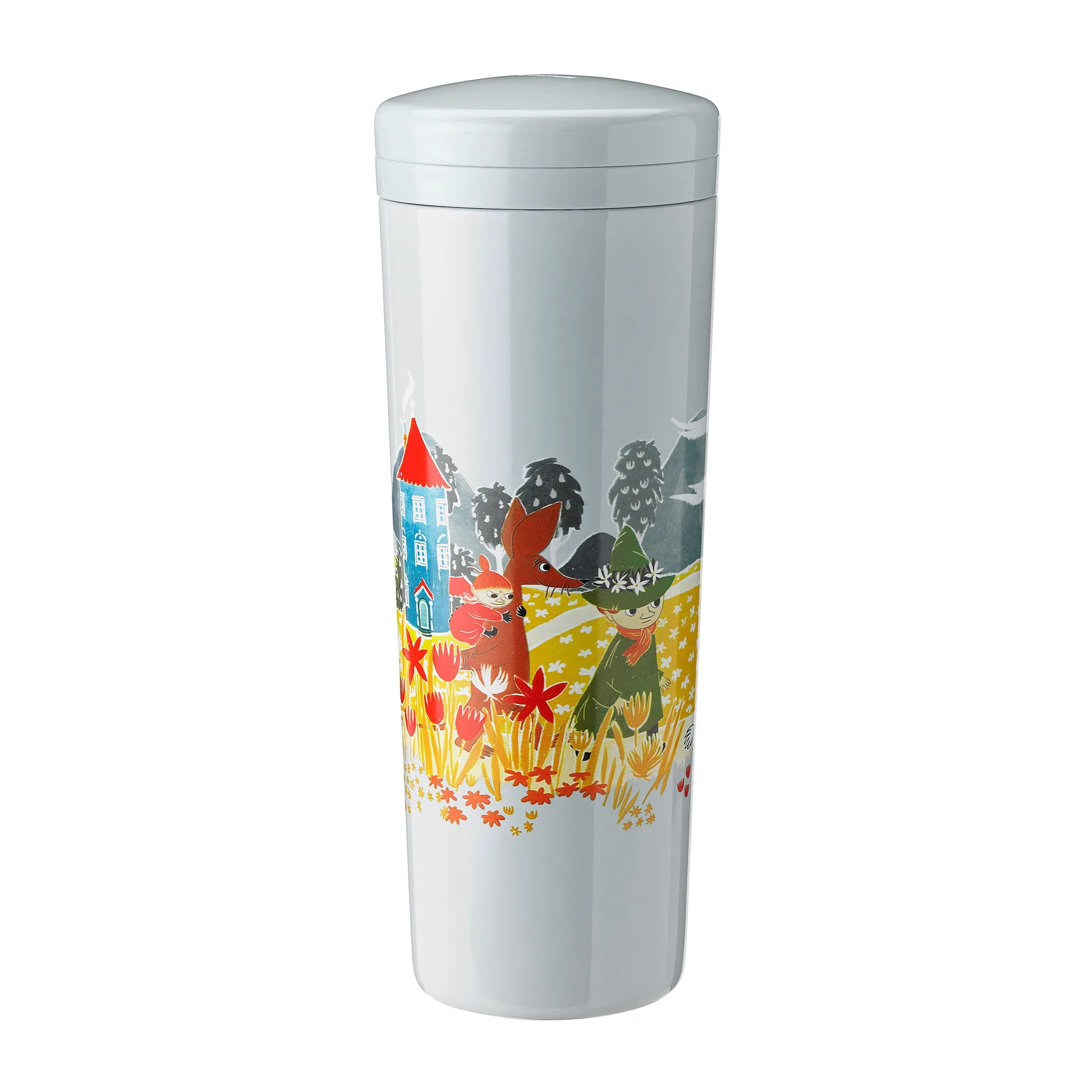 Carrie Thermosflasche 0,5 Liter, Moomin sky Stelton