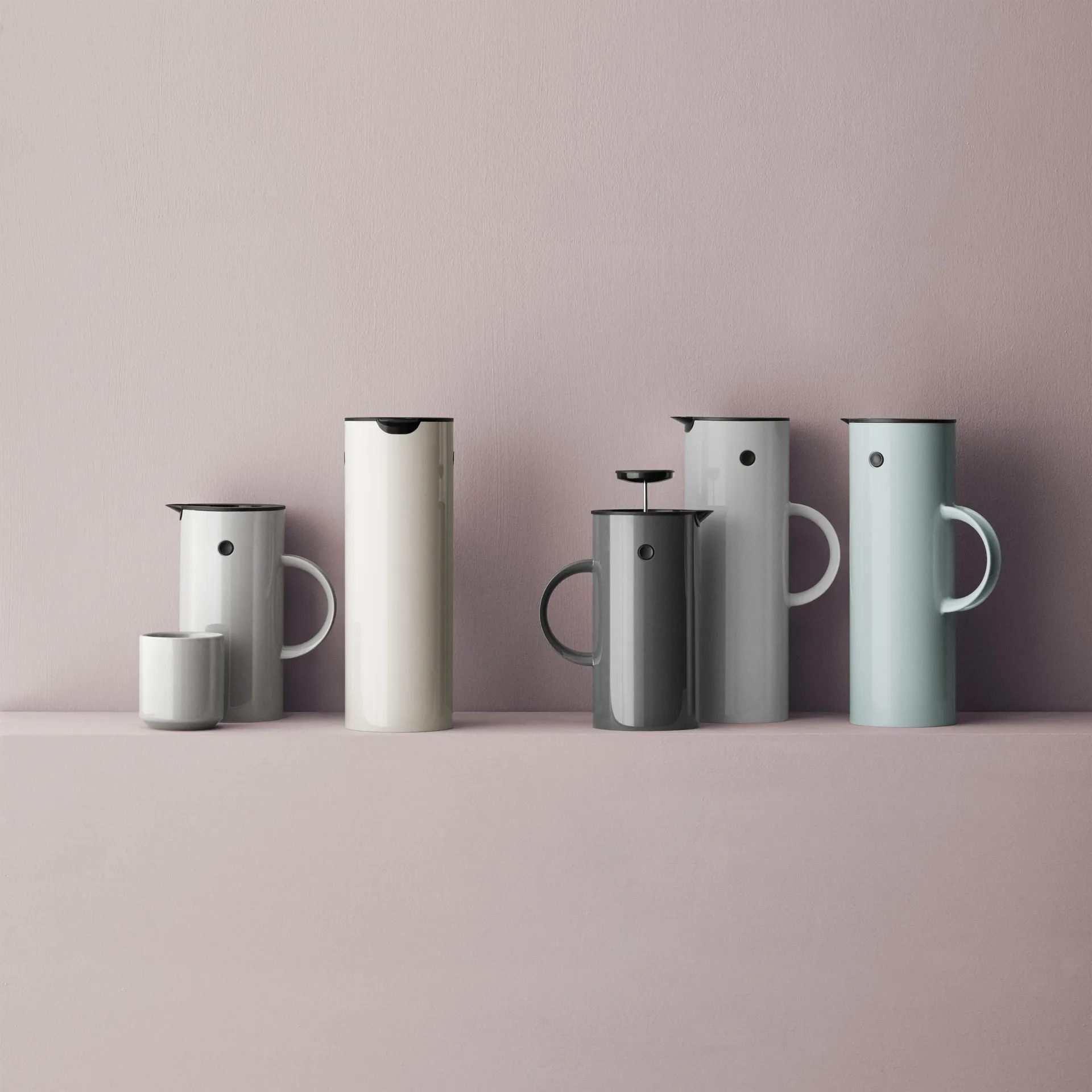 EM77 Stelton Isolierkanne 1 l, Dusty green (staubgrün) hochglanz Stelton