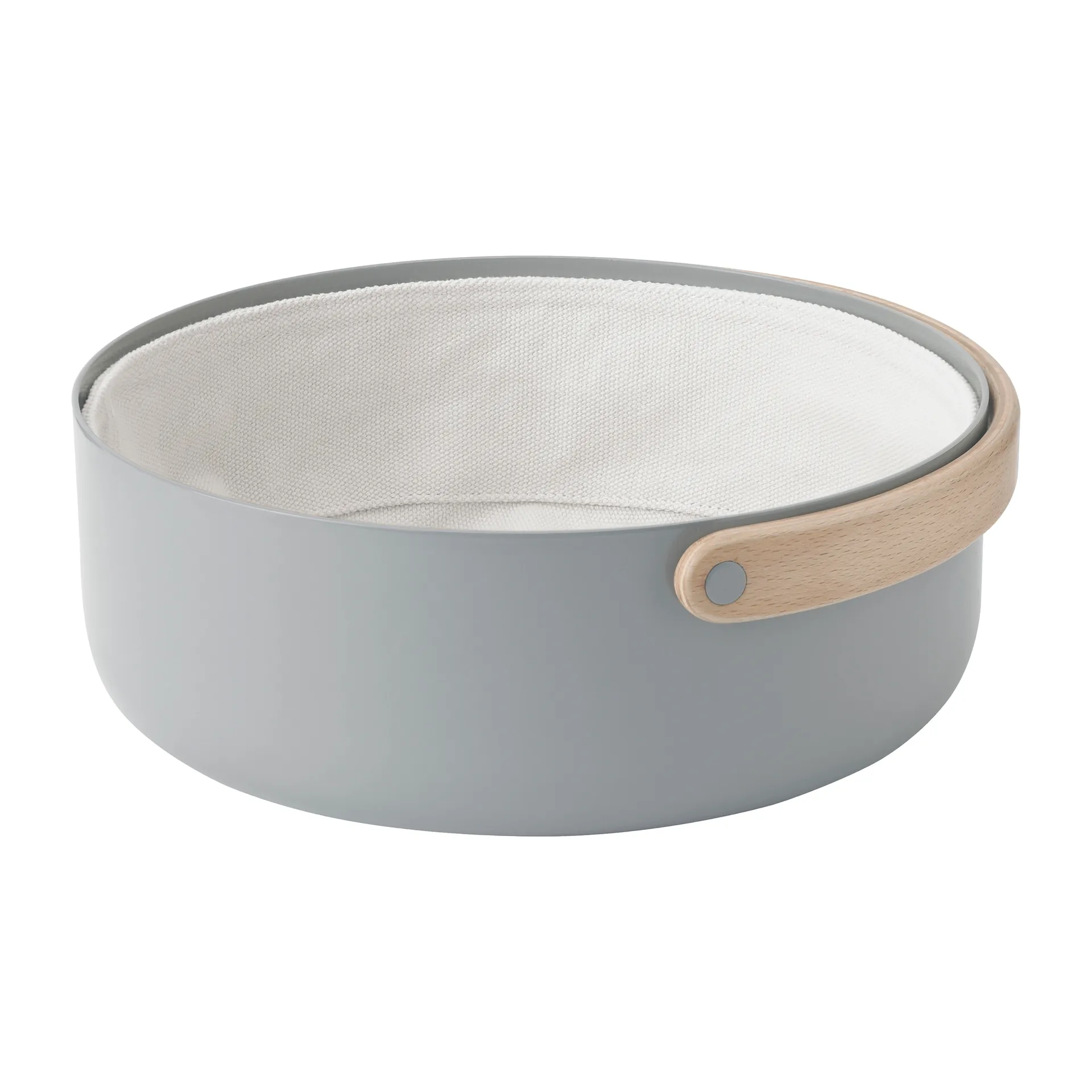 Emma Brotkorb mit Henkel Ø 23 cm, Grau-Buche Stelton