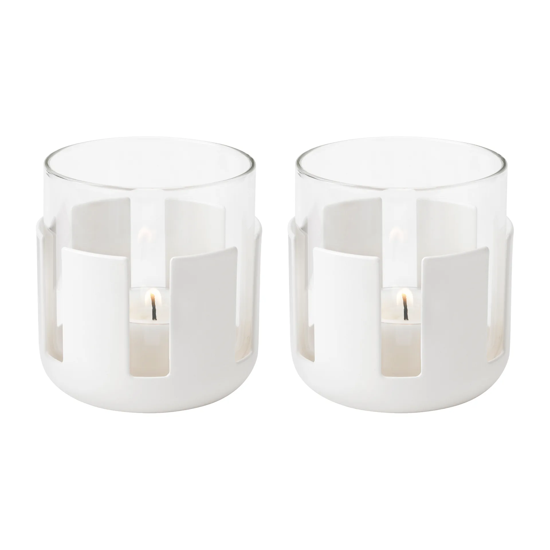 Luna Windlicht 2er-Pack, Soft White Stelton