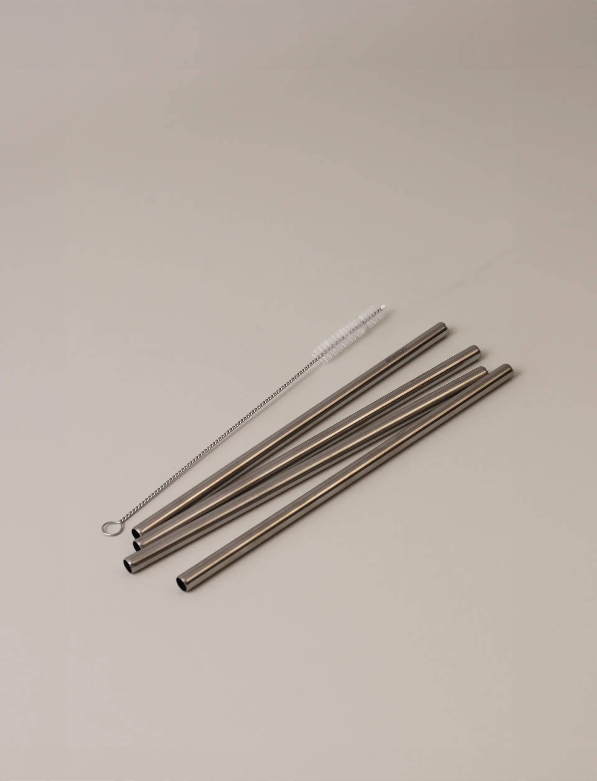 Stelton wiederverwendbare Trinkhalme 4er-Pack, Steel Stelton