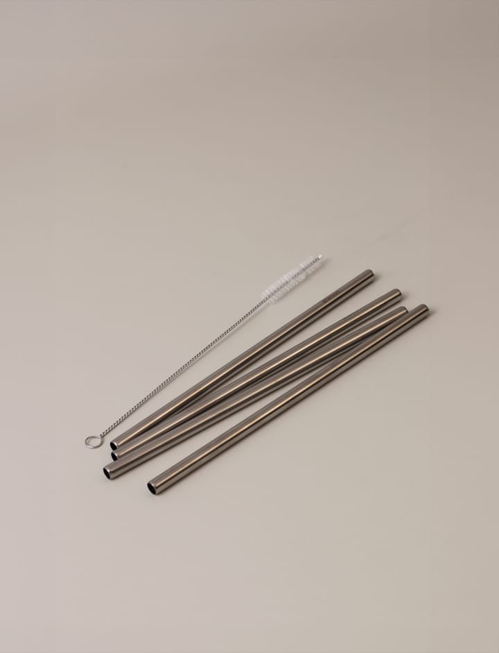 Stelton wiederverwendbare Trinkhalme 4er-Pack, Steel Stelton