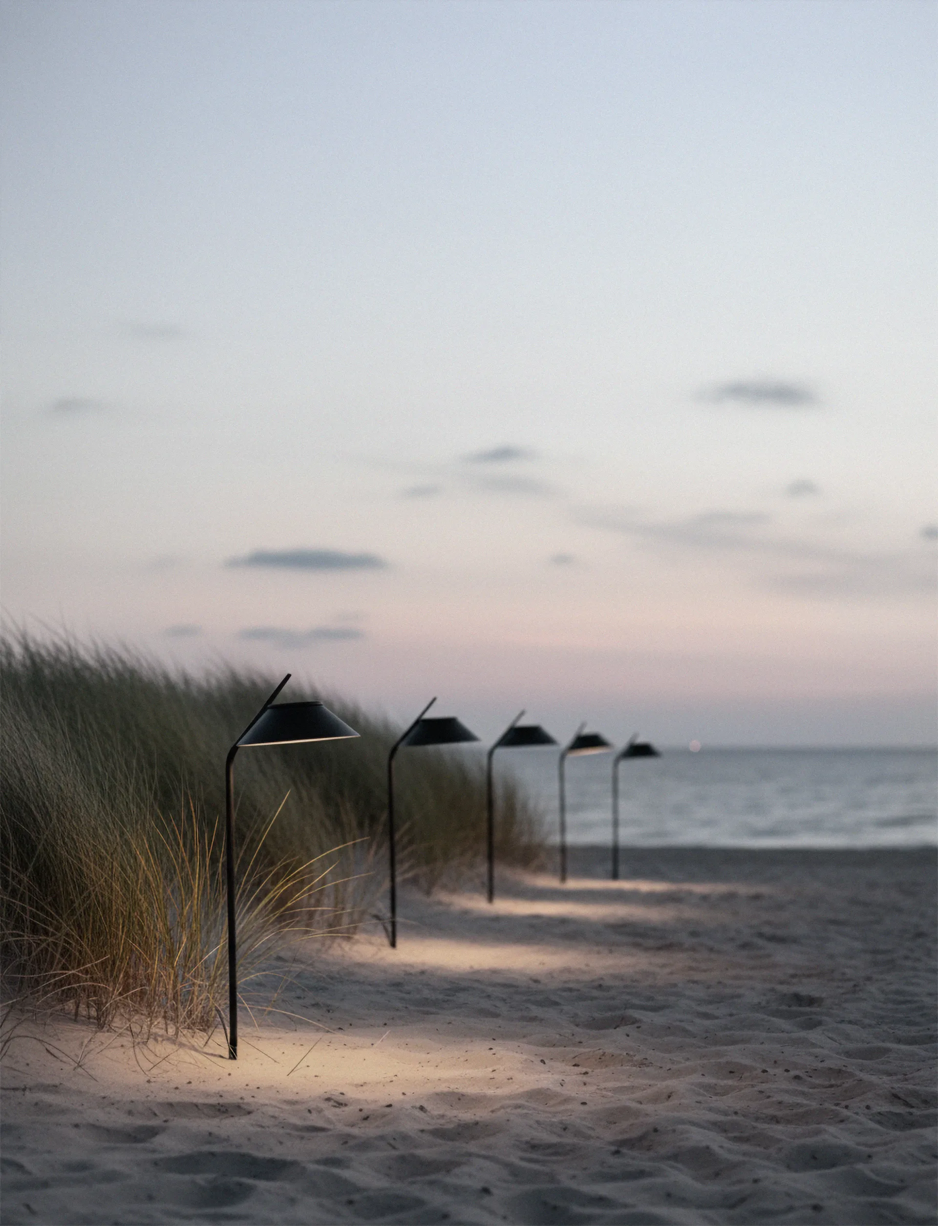 Vinkel Solarleuchte Poller mit Stativ, Black Stelton