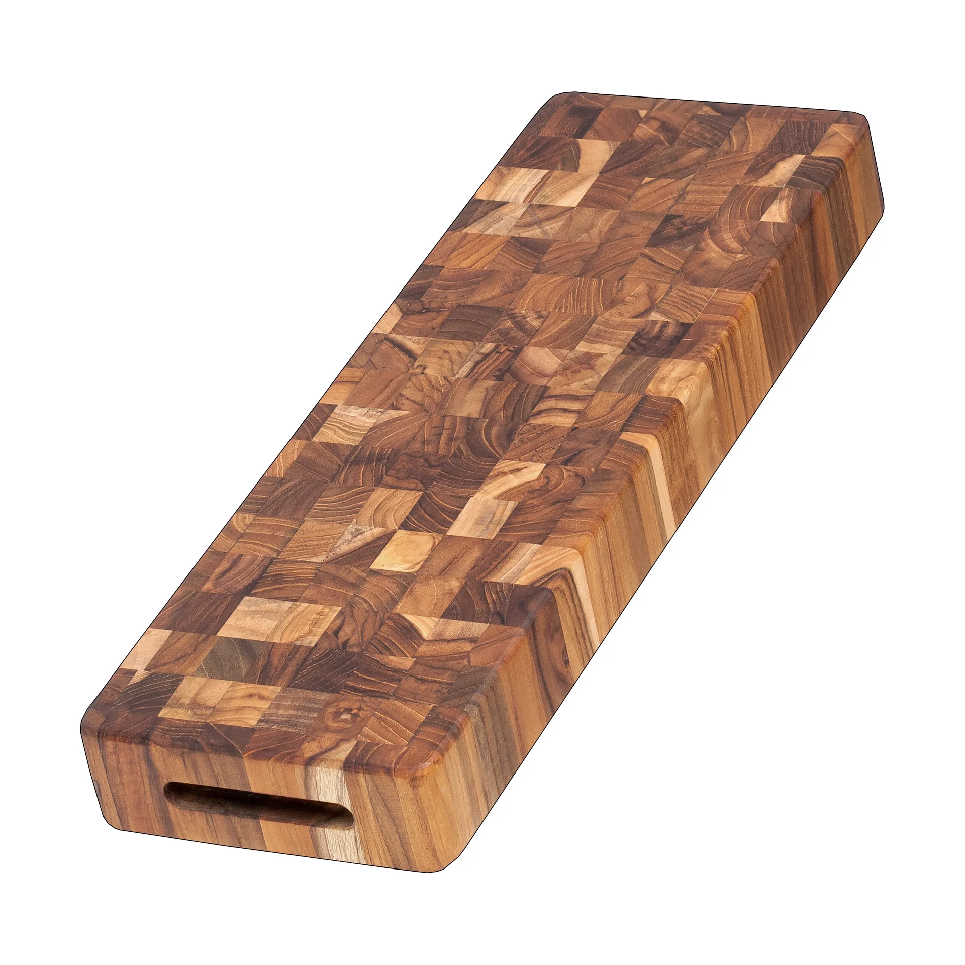 Teakhaus Butcher Block Servier- und Schneidebrett, Teak Teakhaus
