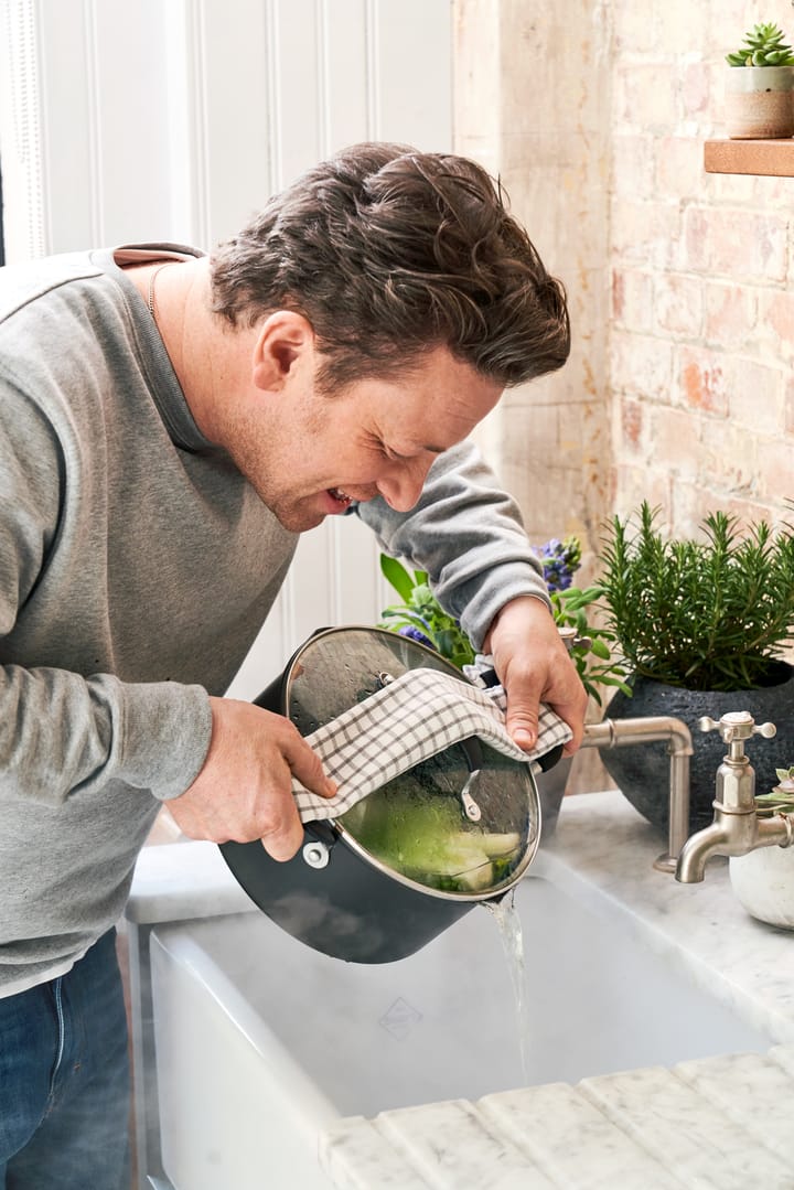 Jamie Oliver Quick & Easy Topf hart eloxiert, 3 L Tefal