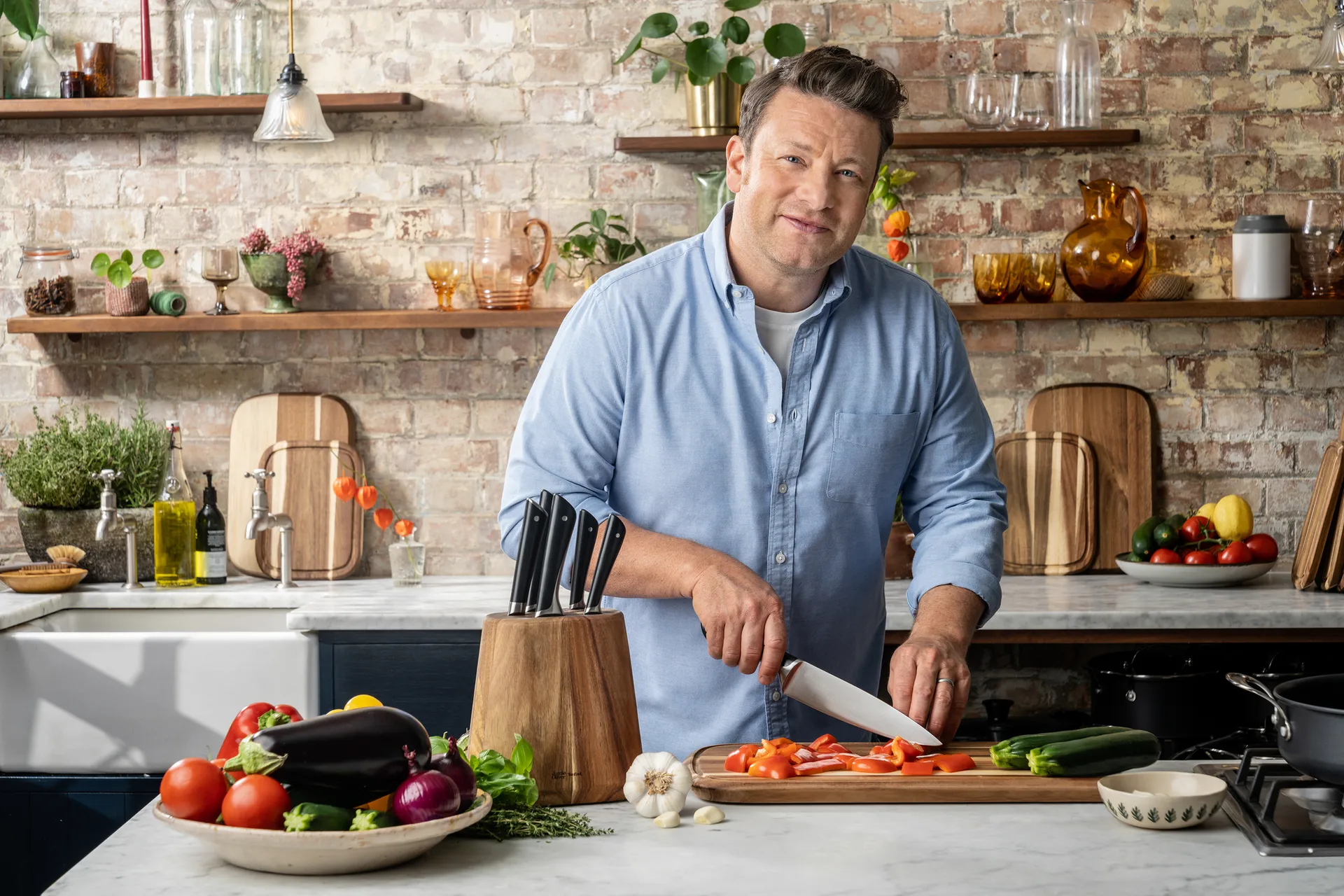 Jamie Oliver Tranchermesser 20cm, Edelstahl Tefal