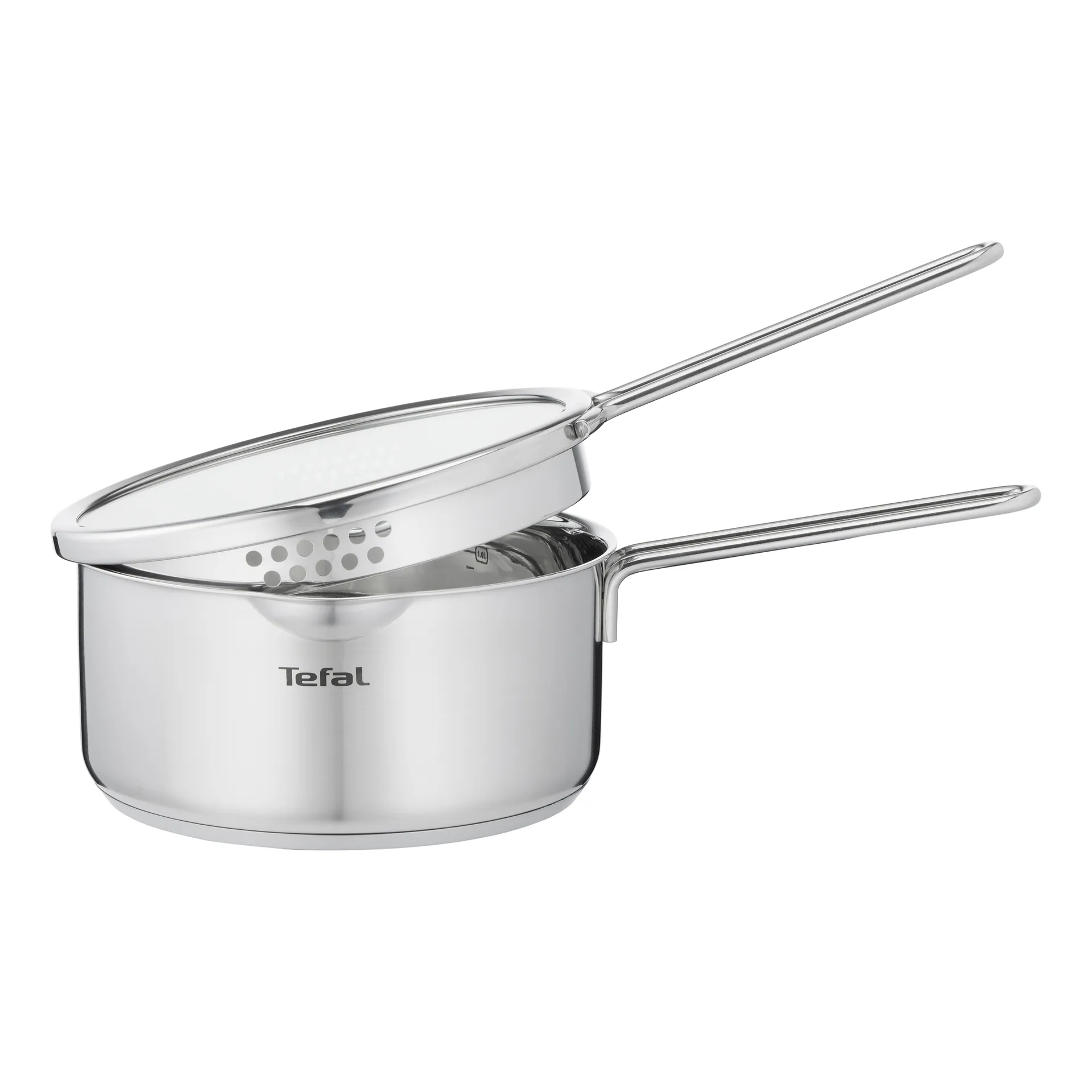 Nordica Topfset 6-teilig, Edelstahl Tefal