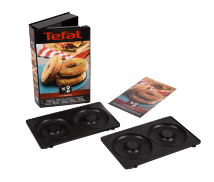 Snack Collection Bagel Teller für Sandwichgrill, Schwarz Tefal