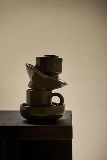 Elio Schale - Dark brown, Ø14x5 cm - Tell Me More