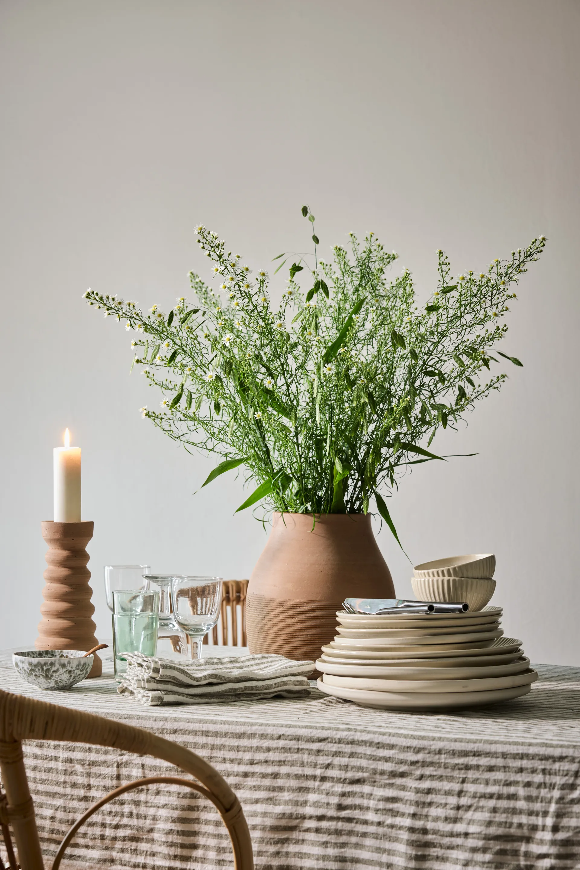 Leon Tischtuch 145x270 cm, Seagrass Tell Me More