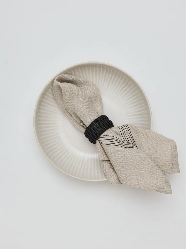 Livia Leinenserviette 45x45 cm - Beige - Tell Me More