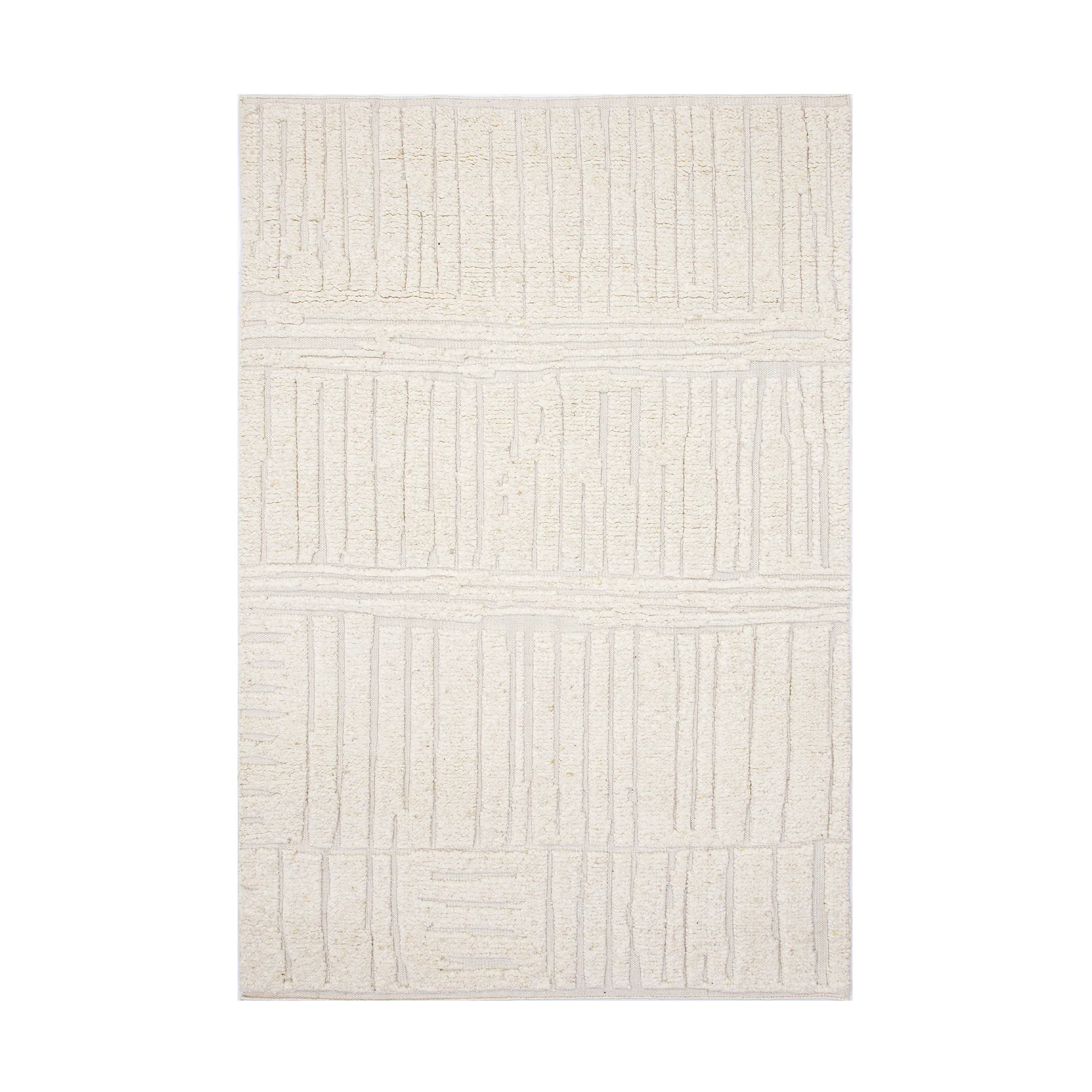 Sandnes Wollteppich, White, 200x300 cm Tell Me More