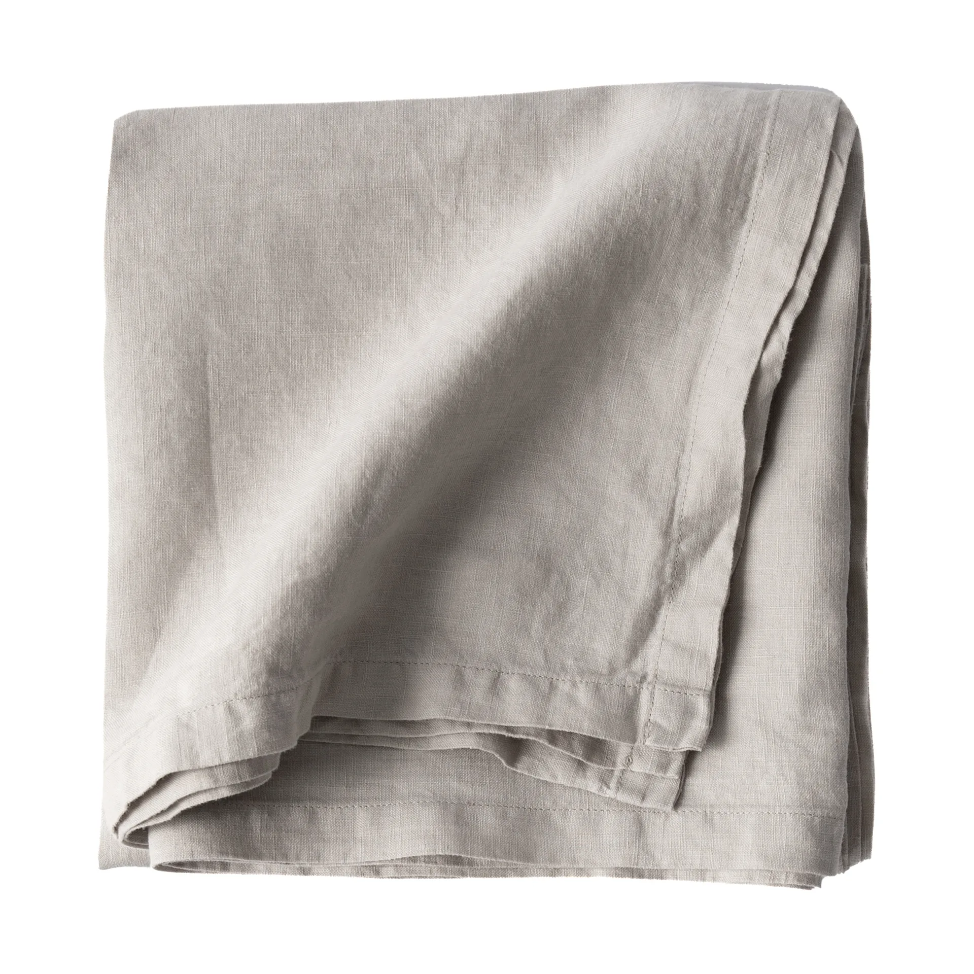 Tischdecke Leinen 175x175 cm, Warm Grey Tell Me More