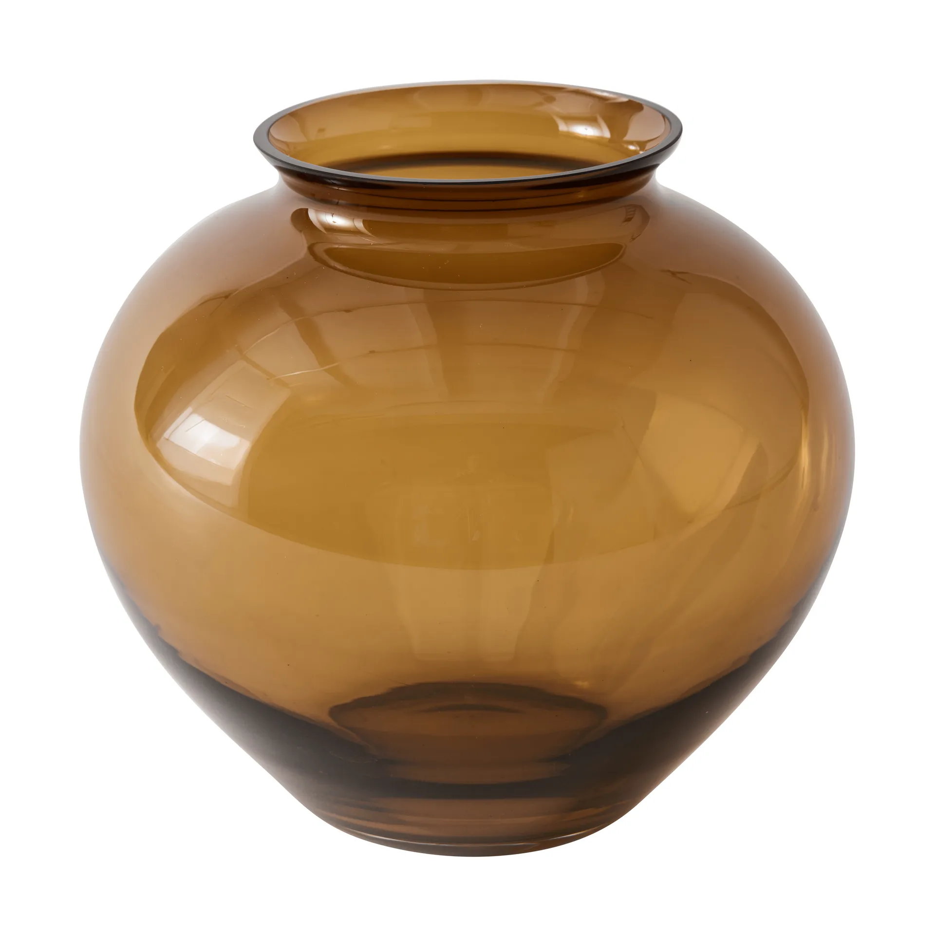 Velino Vase, Amber brown, Ø20,5x18,5 cm Tell Me More