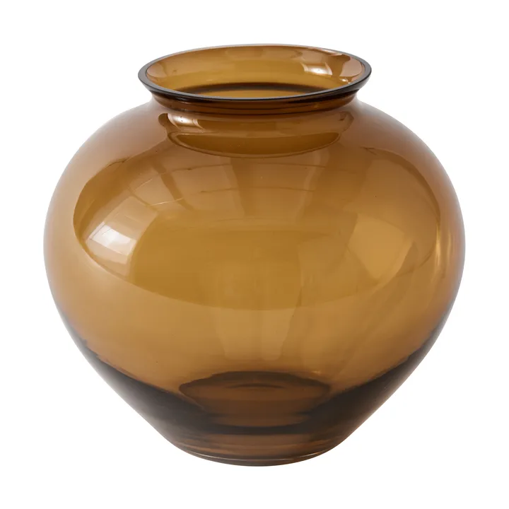 Velino Vase - Amber brown, Ø20,5x18,5 cm - Tell Me More