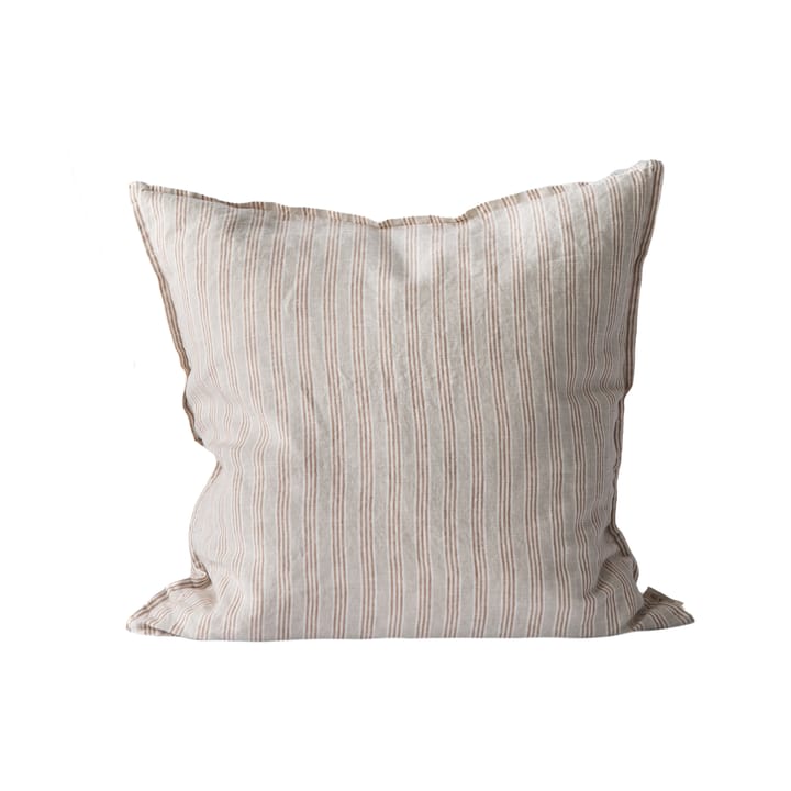 Washed linen Kissenbezug 50 x 50cm, Hazelnut stripe Tell Me More