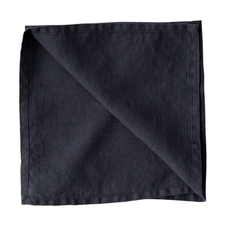 Washed linen Serviette, Night blue Tell Me More