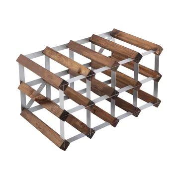 The Swedish Wine Rack Factory Weinregal montiert - 12 Flaschen-dunkle Kiefer - The Swedish Wine Rack Factory