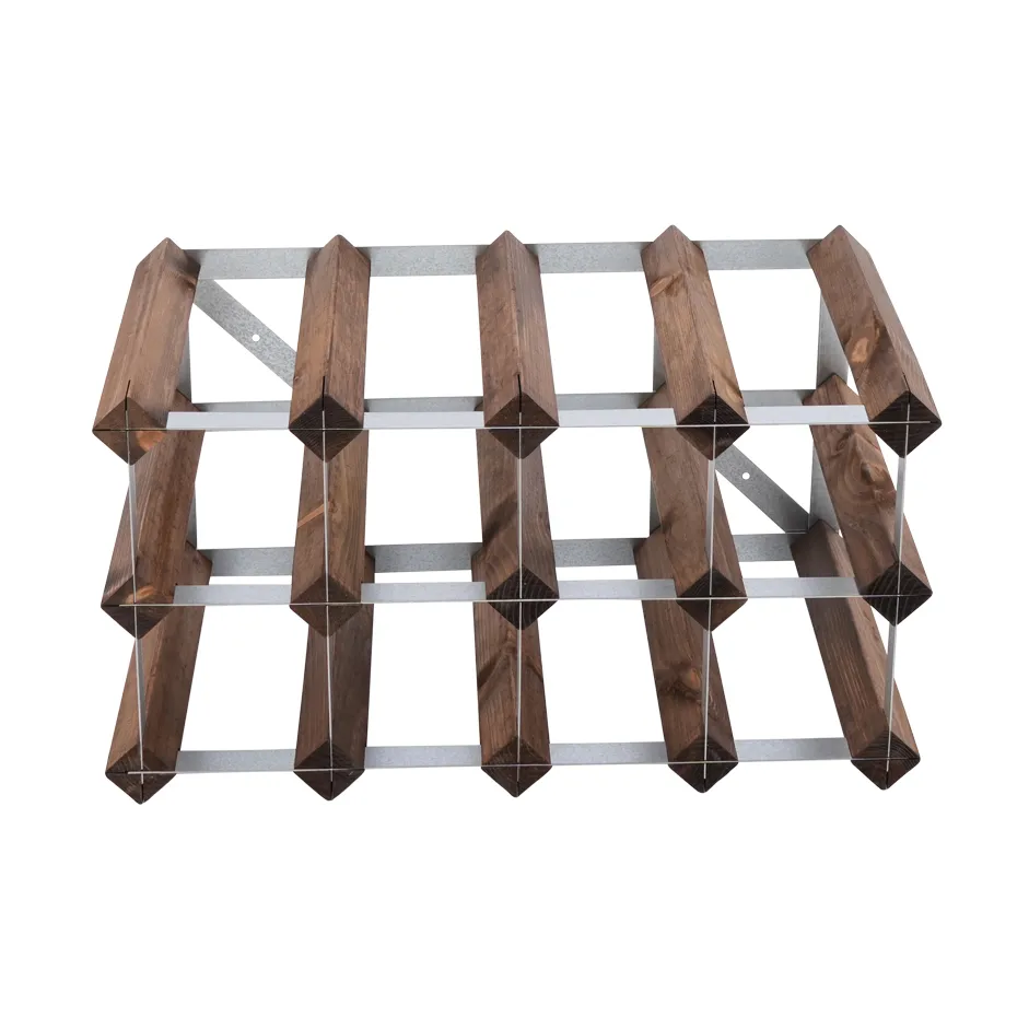 The Swedish Wine Rack Factory Weinregal montiert, 12 Flaschen-dunkle Kiefer The Swedish Wine Rack Factory
