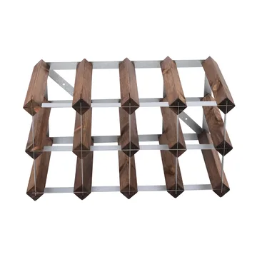 The Swedish Wine Rack Factory Weinregal montiert - 12 Flaschen-dunkle Kiefer - The Swedish Wine Rack Factory