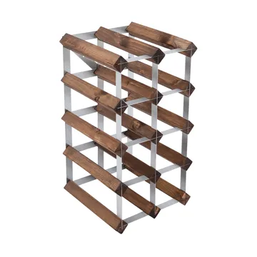 The Swedish Wine Rack Factory Weinregal montiert - 12 Flaschen-dunkle Kiefer - The Swedish Wine Rack Factory