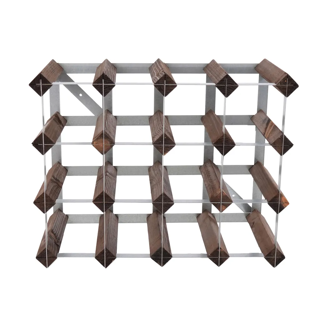 The Swedish Wine Rack Factory Weinregal montiert, 16 Flaschen-dunkle Kiefer The Swedish Wine Rack Factory