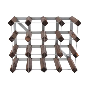 The Swedish Wine Rack Factory Weinregal montiert - 16 Flaschen-dunkle Kiefer - The Swedish Wine Rack Factory