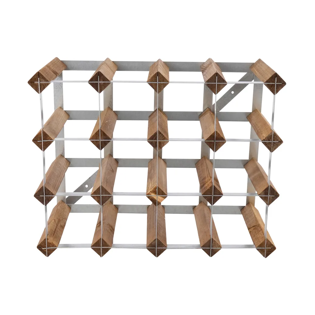 The Swedish Wine Rack Factory Weinregal montiert, 16 Flaschen-helles Kiefer The Swedish Wine Rack Factory