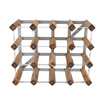 The Swedish Wine Rack Factory Weinregal montiert - 16 Flaschen-helles Kiefer - The Swedish Wine Rack Factory