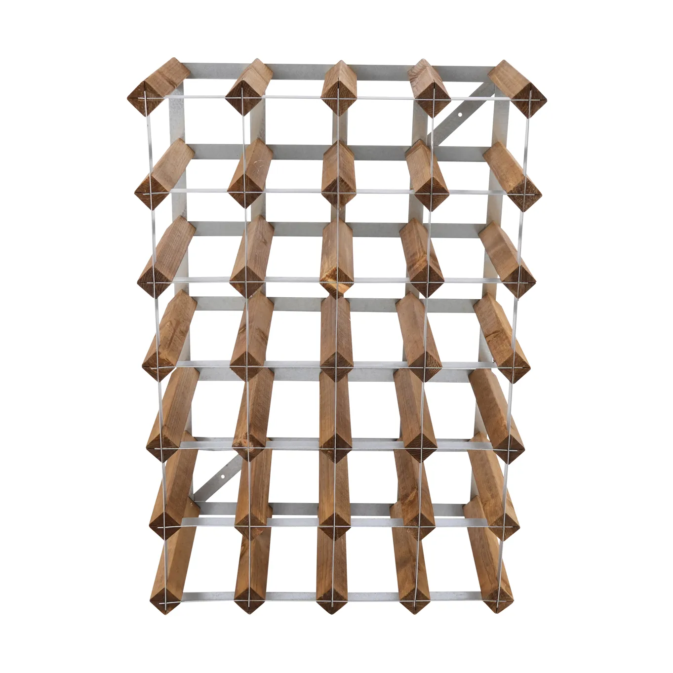 The Swedish Wine Rack Factory Weinregal montiert, 30 Flaschen-helles Kiefer The Swedish Wine Rack Factory