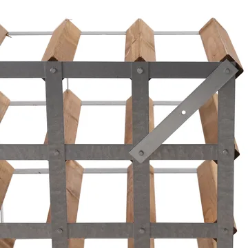 The Swedish Wine Rack Factory Weinregal montiert - 30 Flaschen-helles Kiefer - The Swedish Wine Rack Factory