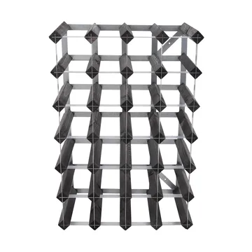 The Swedish Wine Rack Factory Weinregal montiert - 30 Flaschen-schwarz Kiefer - The Swedish Wine Rack Factory