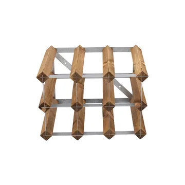 The Swedish Wine Rack Factory Weinregal montiert - 9 Flaschen-helles Kiefern - The Swedish Wine Rack Factory