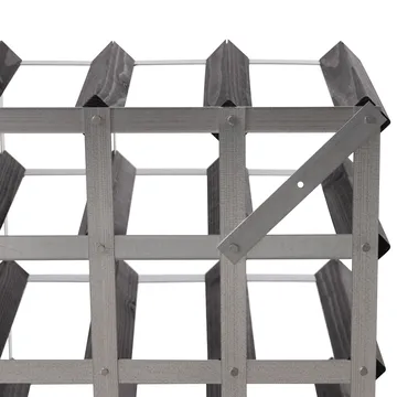 The Swedish Wine Rack Factory Weinregal montiert - 9 Flaschen-schwarz Kiefer - The Swedish Wine Rack Factory