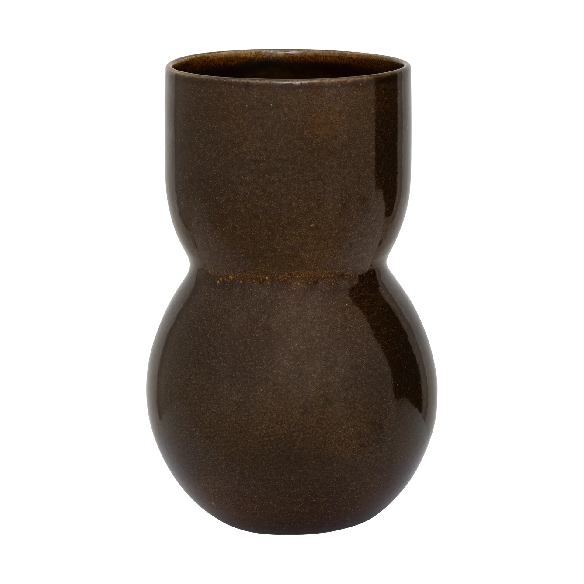 Noan Vase 28 cm, Dark downtown brown URBAN NATURE CULTURE
