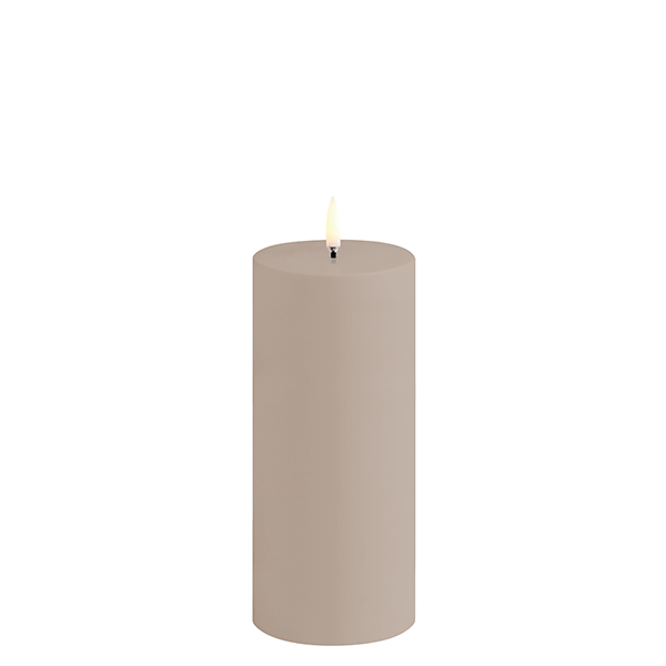 LED Blockkerzen Outdoor 7,8x17,8 cm, Sandstein Uyuni Lighting