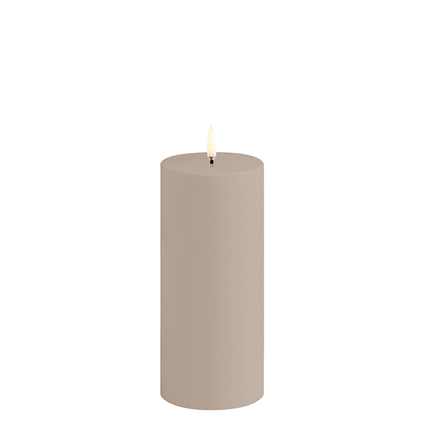 Uyuni Lighting LED Blockkerzen Outdoor 7,8x17,8 cm Sandstein