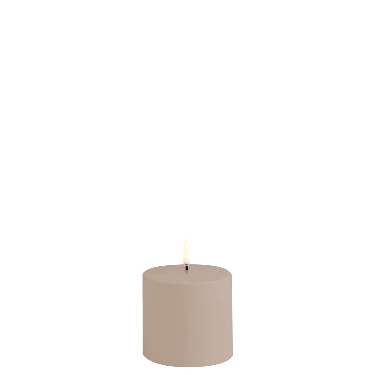 Uyuni Lighting LED Blockkerzen Outdoor 7,8x7,8 cm Sandstein