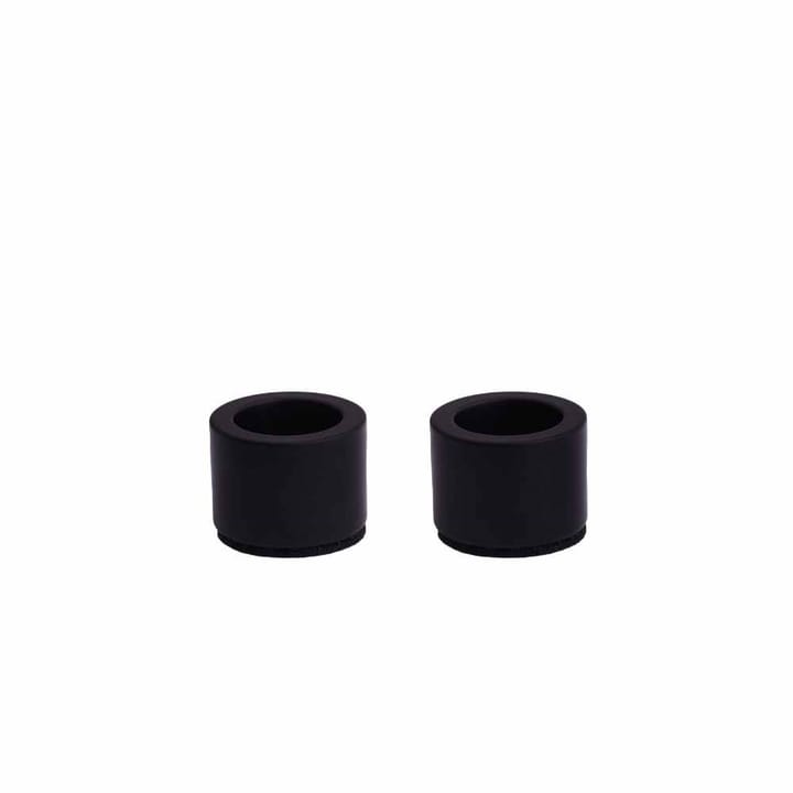 Light Kerzenhalter 2er-Pack 3x2 cm, Zink matt schwarz Uyuni Lighting