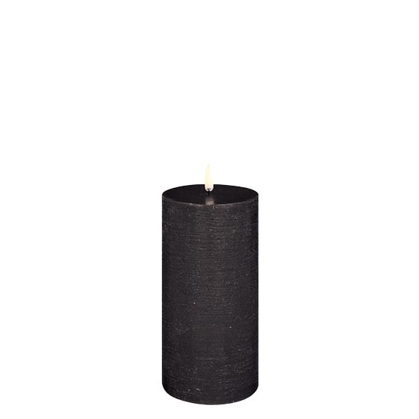 Pillar LED-Kerze 7,8 x 15 cm - Schwarz - Uyuni Lighting