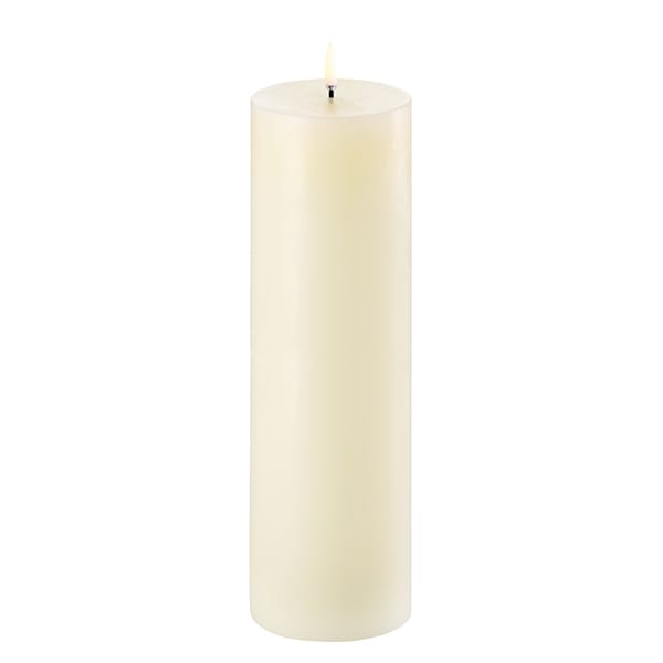 Pillar LED-Kerze 7,8 x 25 cm, Ivory Uyuni Lighting