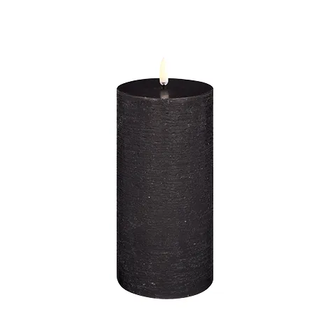 Pillar LED-Kerze Ø7,8x15 cm, Schwarz Uyuni Lighting