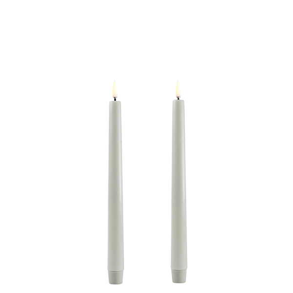 Uyuni Lighting Taper LED-Kerzen 2er-Pack 2,3 x 25 cm Grün