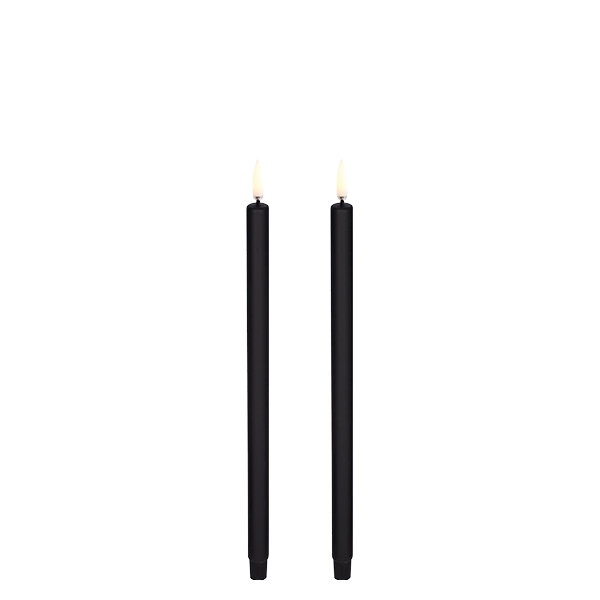 Uyuni Lighting Taper Mini-LED-Lichter 2er-Pack 1,3 x 25 cm Schwarz