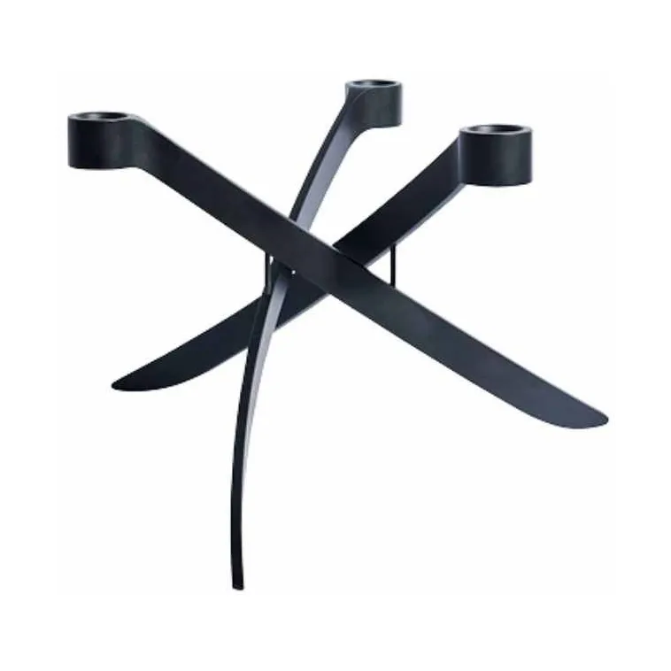 Uyuni Lightarch mini Kerzenhalter 3-armig, Matt schwarz Uyuni Lighting