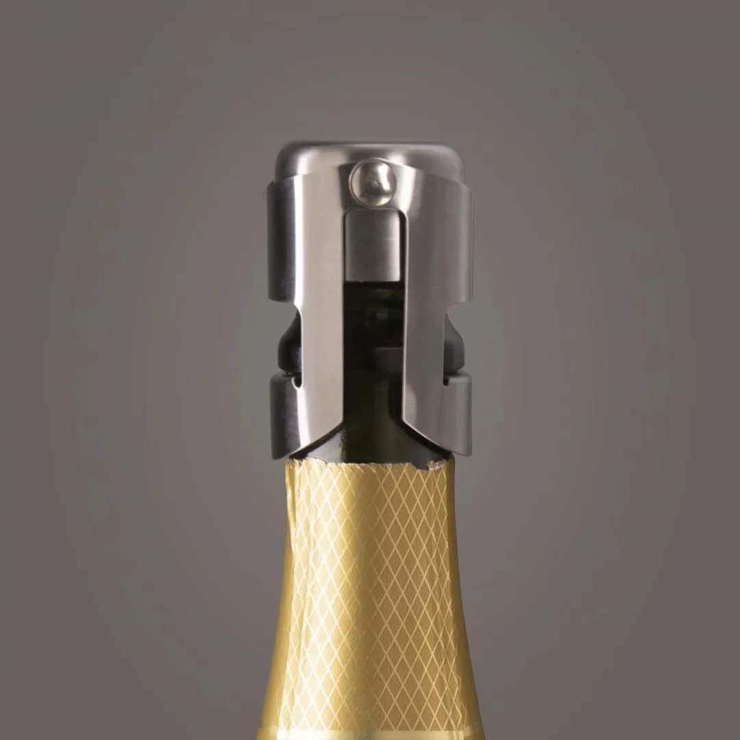 Vacuvin Champagne-Stopper Weinkorken, Edelstahl Vacuvin