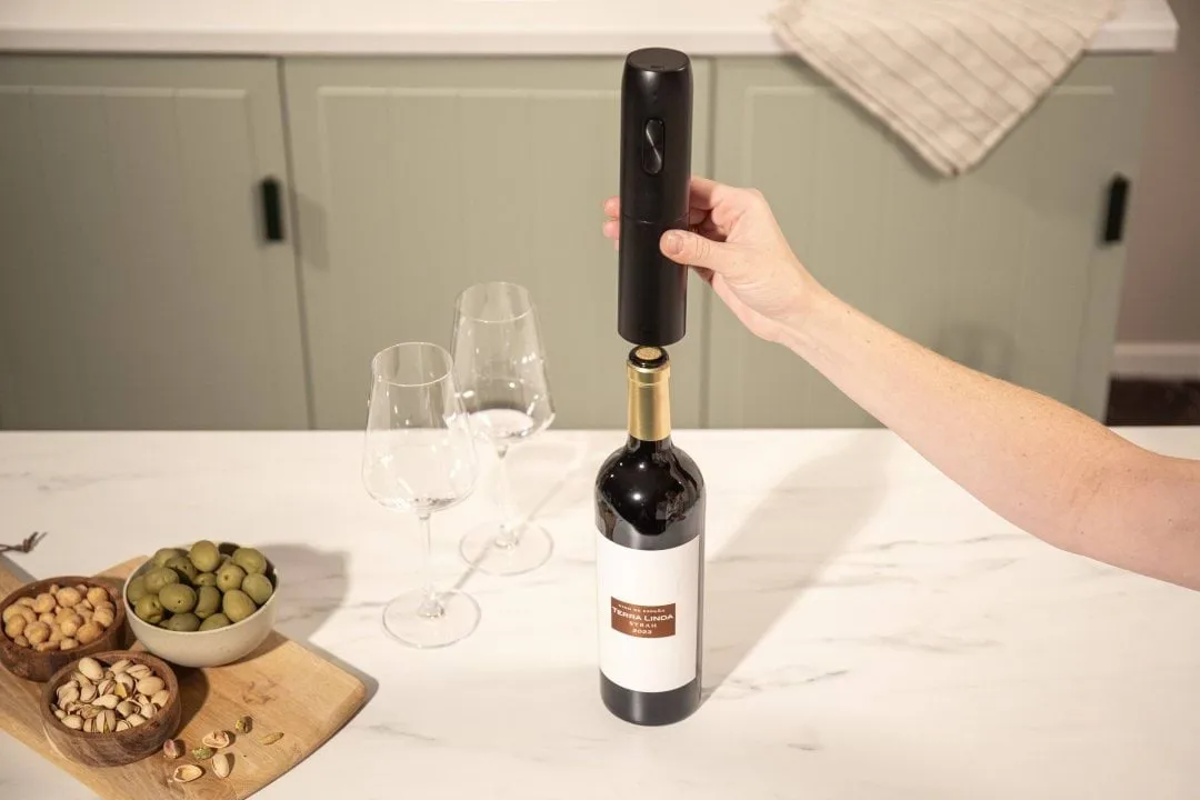 Vacuvin Elektrischer Weinöffner, Schwarz Vacuvin
