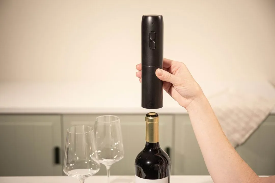 Vacuvin Elektrischer Weinöffner, Schwarz Vacuvin
