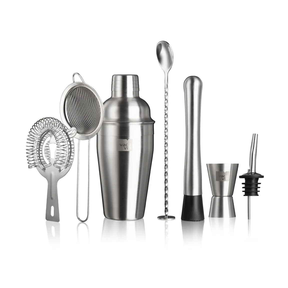 Vacuvin Lovers Bar In A Box Cocktailset, Edelstahl, 7-teiliig Vacuvin