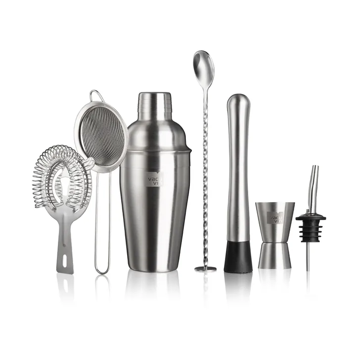 Vacuvin Lovers Bar In A Box Cocktailset - Edelstahl, 7-teiliig - Vacuvin